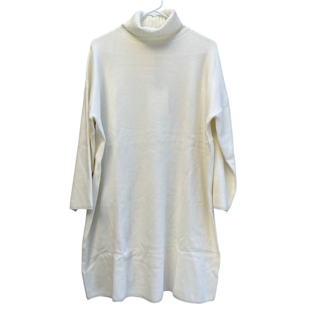 Tuckernuck Pomander Place Cream Vivianne Turtleneck Sweater Dress Size XL NEW